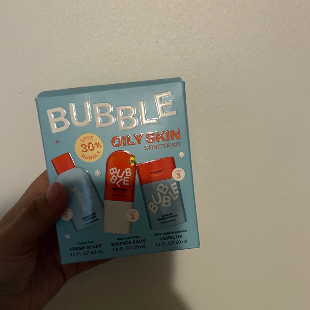 Bubble Oily Skin Starter Kit - Blue and Orange